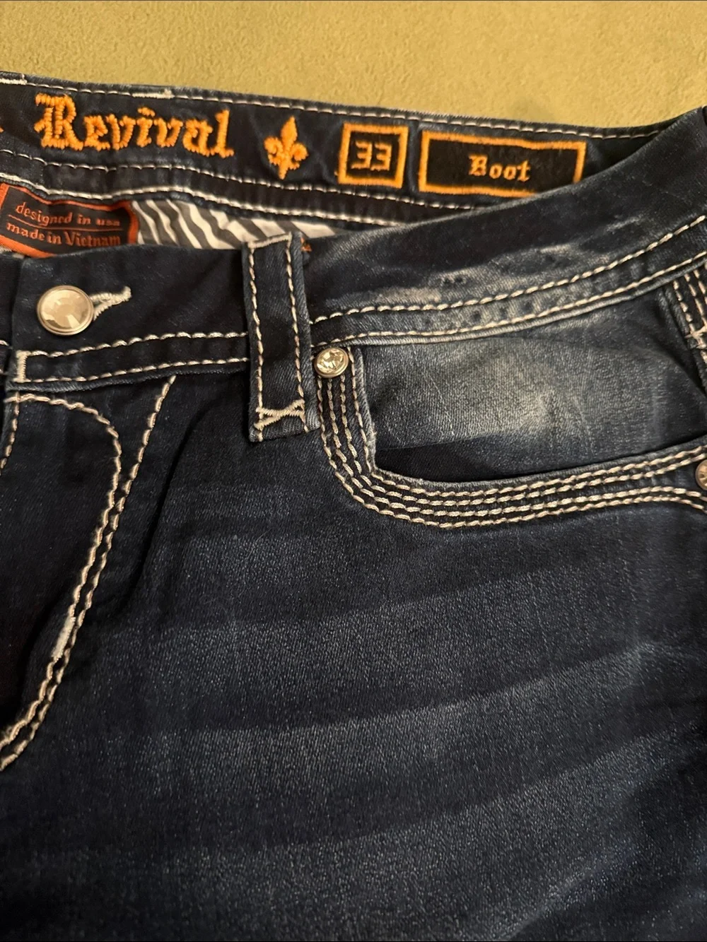 Rock Revival Women's Dark Indigo Boot Cut Jeans “Monje” - Picture 4 of 9